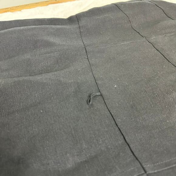 Calvin Klein Little Black Linen Blend Dress Sheath Sz 12 NEW New Years Party - Picture 7 of 10